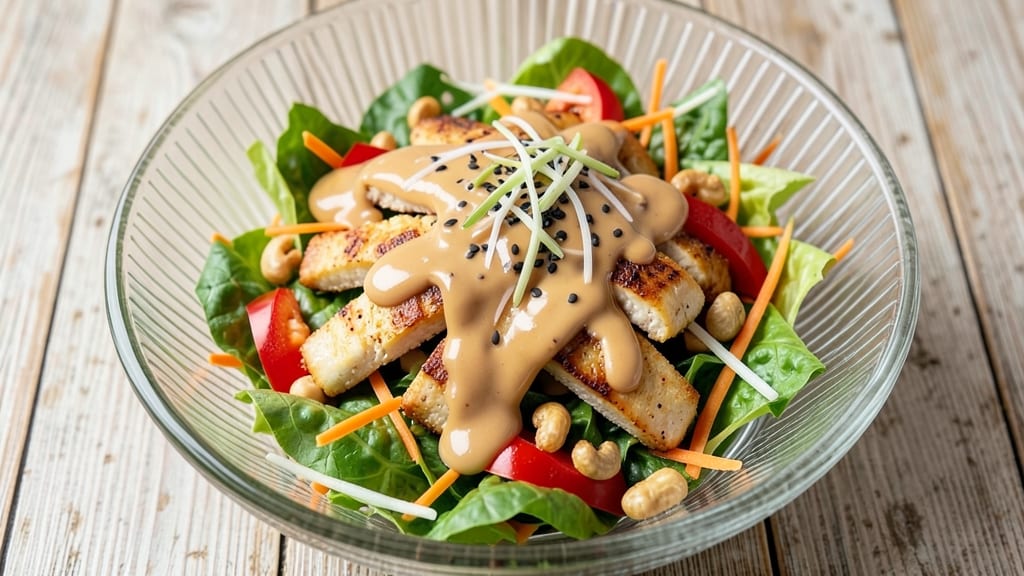 Applebee's Asian Chicken Salad Copycat Recipe: Crunchy Peanut Dressing and Crispy Chicken