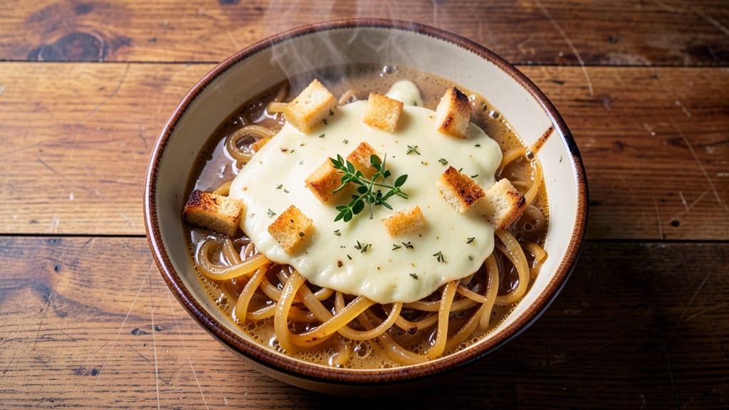 Applebee's French Onion Soup Copycat Recipe: Toasted Bread Crown and Rich Caramelized Fond