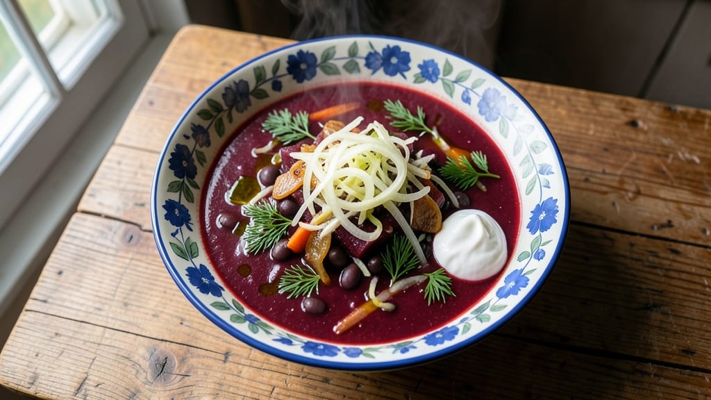 Authentic Russian Borscht Soup Recipe: Beet-Infused Depth With Sour Cream Finish