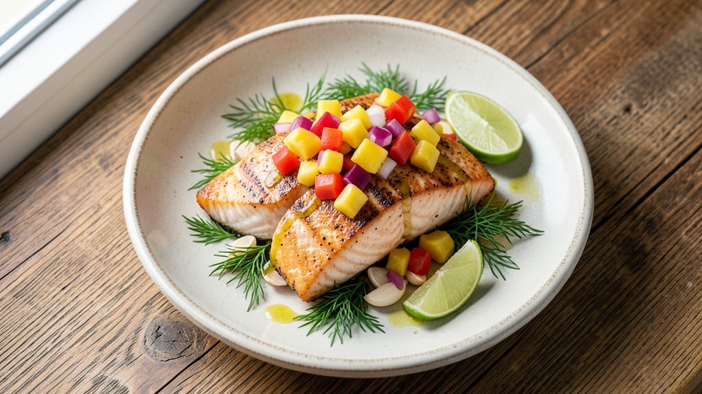 Baked Salmon With Pineapple Salsa Recipe: Tropical Crunch Meets Flaky Magic