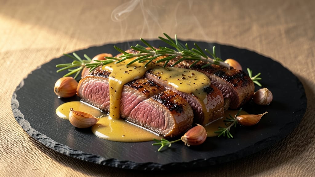 Beef Loin New York Recipe: Buttery Garlic Crust Meets Juicy Pink Centers