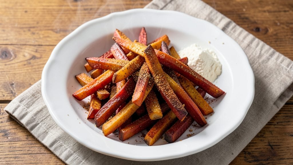 Beetroot Fries Recipe: Earthy Sweetness With Crispy Cornmeal Crunch