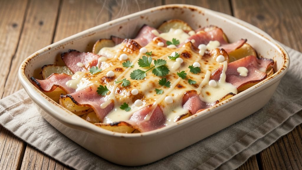 Campbell's Scalloped Potatoes and Ham Recipe: Cheesy Layers and Smoky Ham Harmony