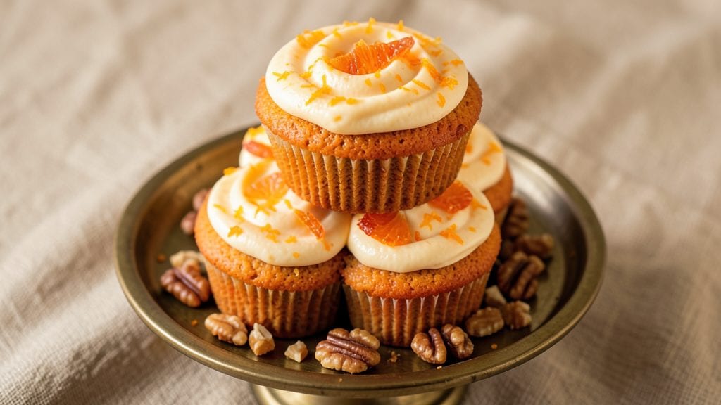 Carrot Cupcake Recipe: Orange-Spiced Frosting That Pops With Flavor