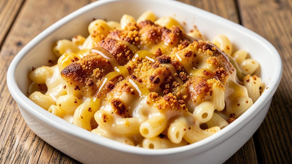 Copycat KFC Mac And Cheese Recipe: Crispy Cornmeal Crust With Gooey Pull-Apart Magic