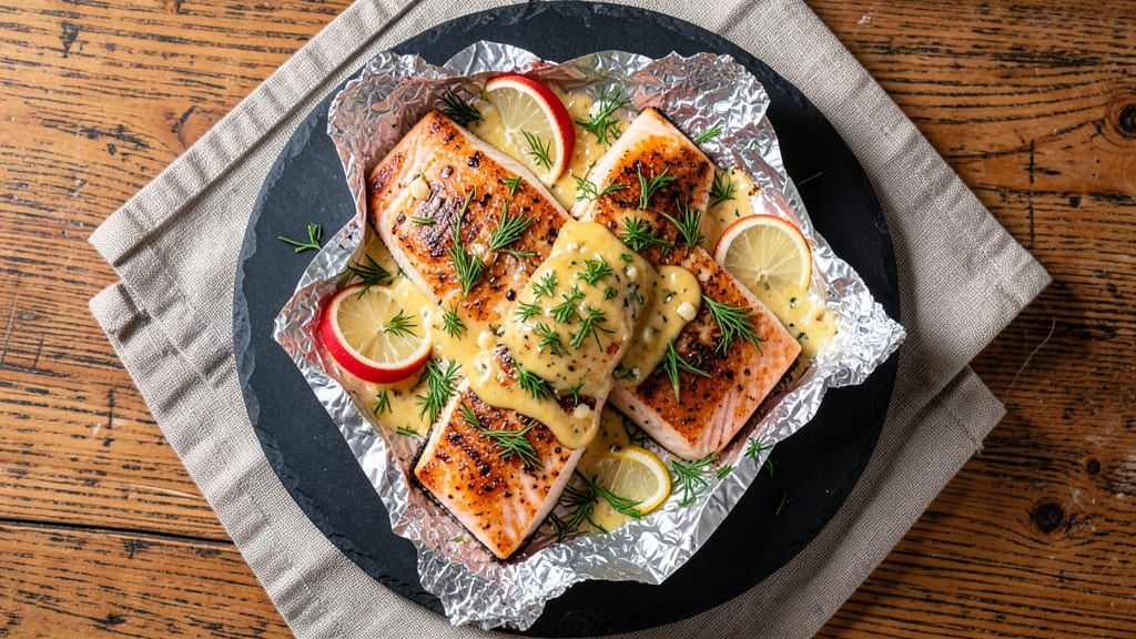 Foil-Wrapped Baked Salmon Recipe: Juicy Pink Centers With Herbed Crisp