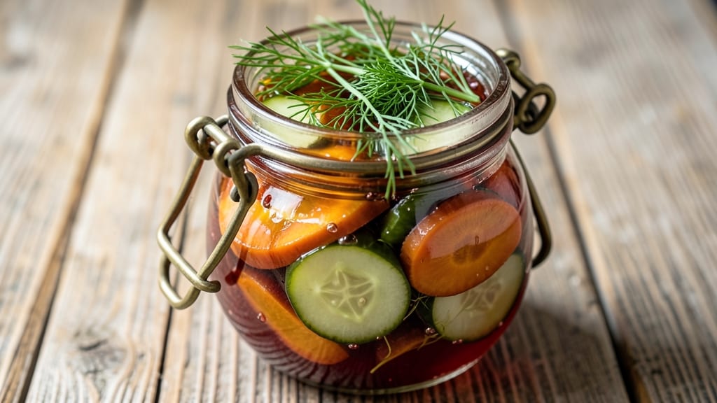 Food and Wine Pickle Recipe: Vinegar-Braised Crunch With Herbal Depth