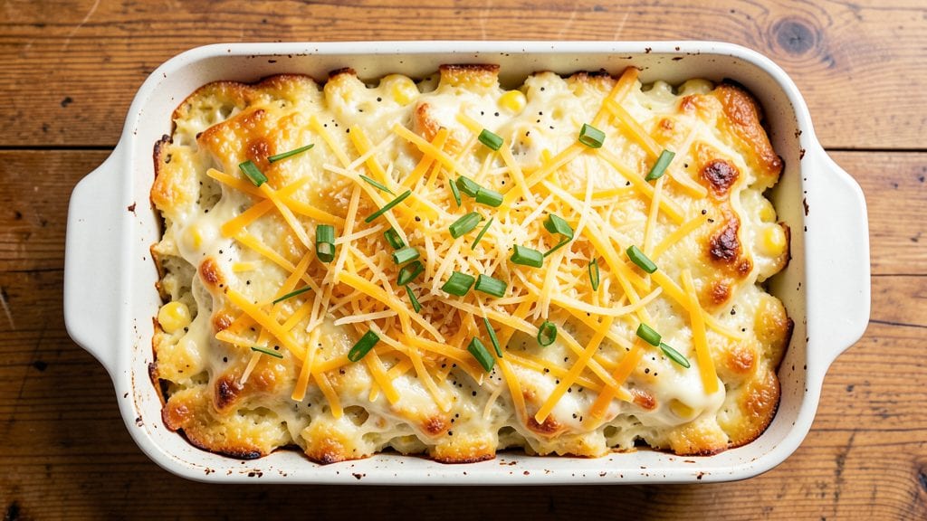 Jiffy Mix Creamed Corn Casserole Recipe: Cheesy Crisp-Top Magic in One Bowl