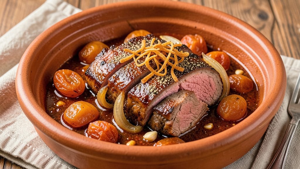 Moroccan Beef Recipe: Spiced With Harissa and Sweet Apricots