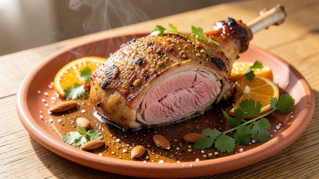 Moroccan Roast Lamb Leg Recipe: Spiced Cumin and Coriander Crust With Fall-Off-Bone Tenderness