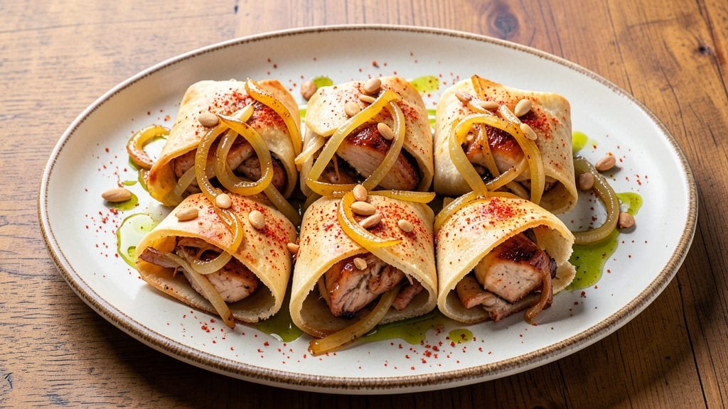 Musakhan Rolls Recipe: Crispy Flatbread Wrapped in Smoky Sumac Spice