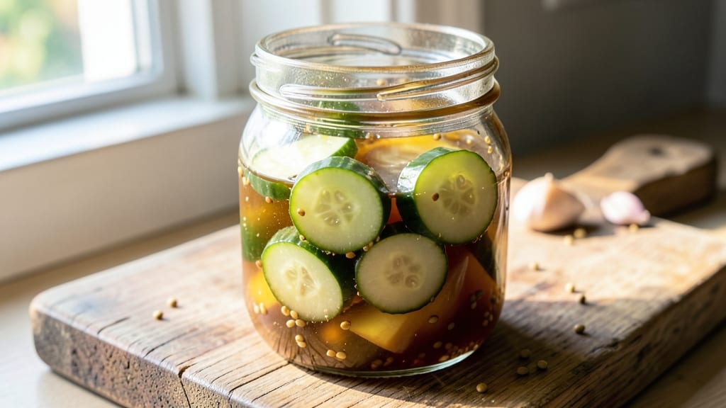 Old Fashioned Refrigerator Sweet Pickles Recipe: Vinegar-Bright Crunch in 7 Days
