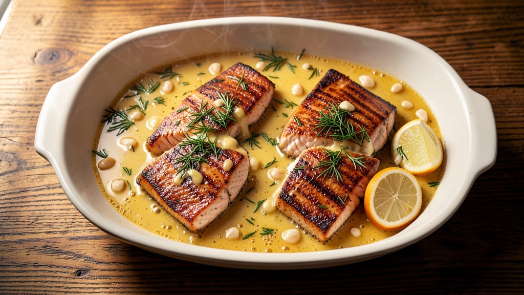 Paula Deen's Baked Salmon Recipe: Buttery Garlic Crust With Flaky Pink Centers