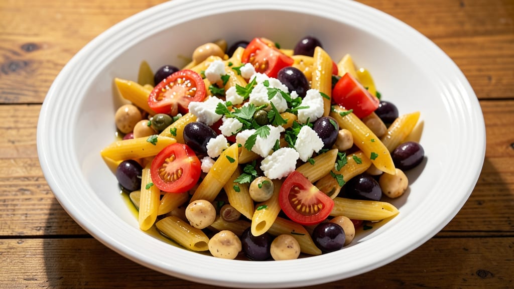 Sam's Club Mediterranean Pasta Salad Copycat Recipe: Bright Lemon-Herb Zing With Crunchy Chickpeas