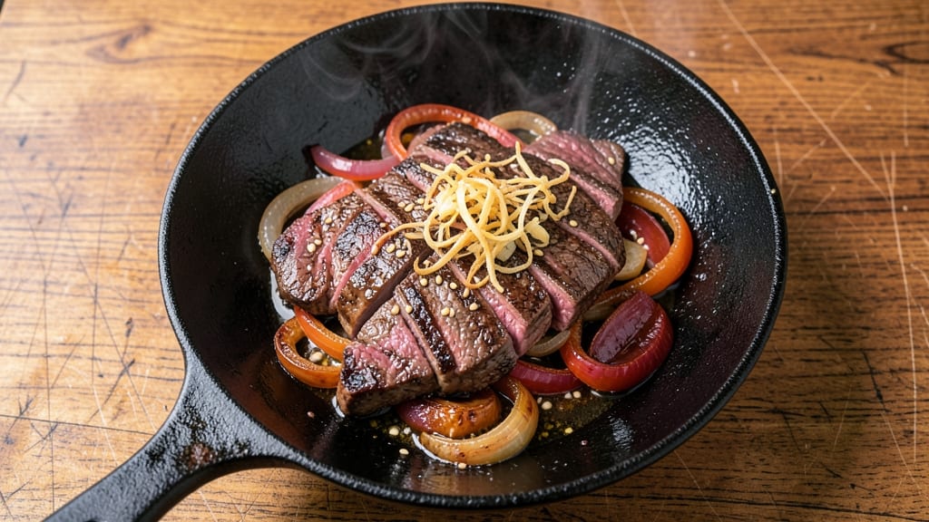 Sizzling Chinese Pepper Steak With Onions Recipe: Wok-Hot Spice and Caramelized Crunch