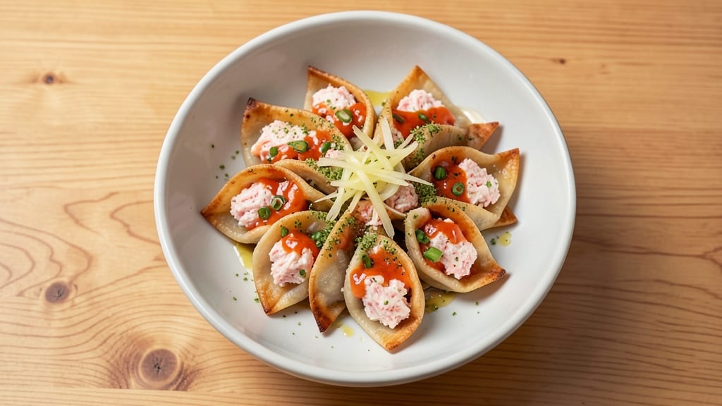 Sushi Gyoza Recipe: Crispy Pan-Fried Dumplings With Spicy Mayo Kick